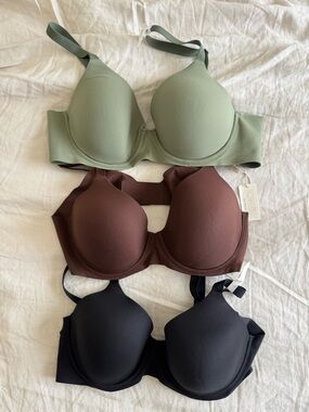 NWT Aerie full coverage Smoothez bras. Size 38B Set of three